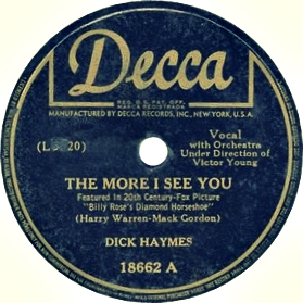 dick haymes the more i see you History of teen challenge