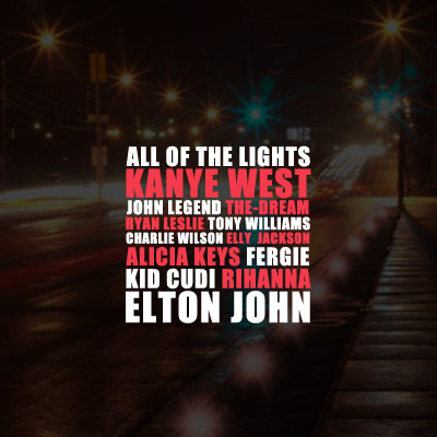 Ultratop Be Kanye West Feat Various Artists All Of The Lights